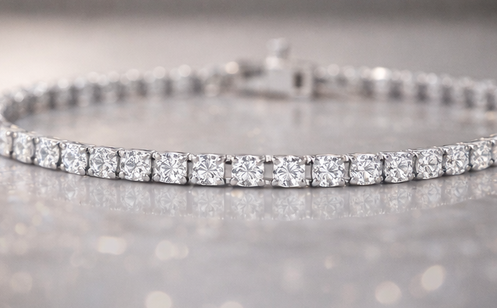 Round Cut Lab Diamond Tennis Bracelet – 4.76 CTW | Timeless Elegance