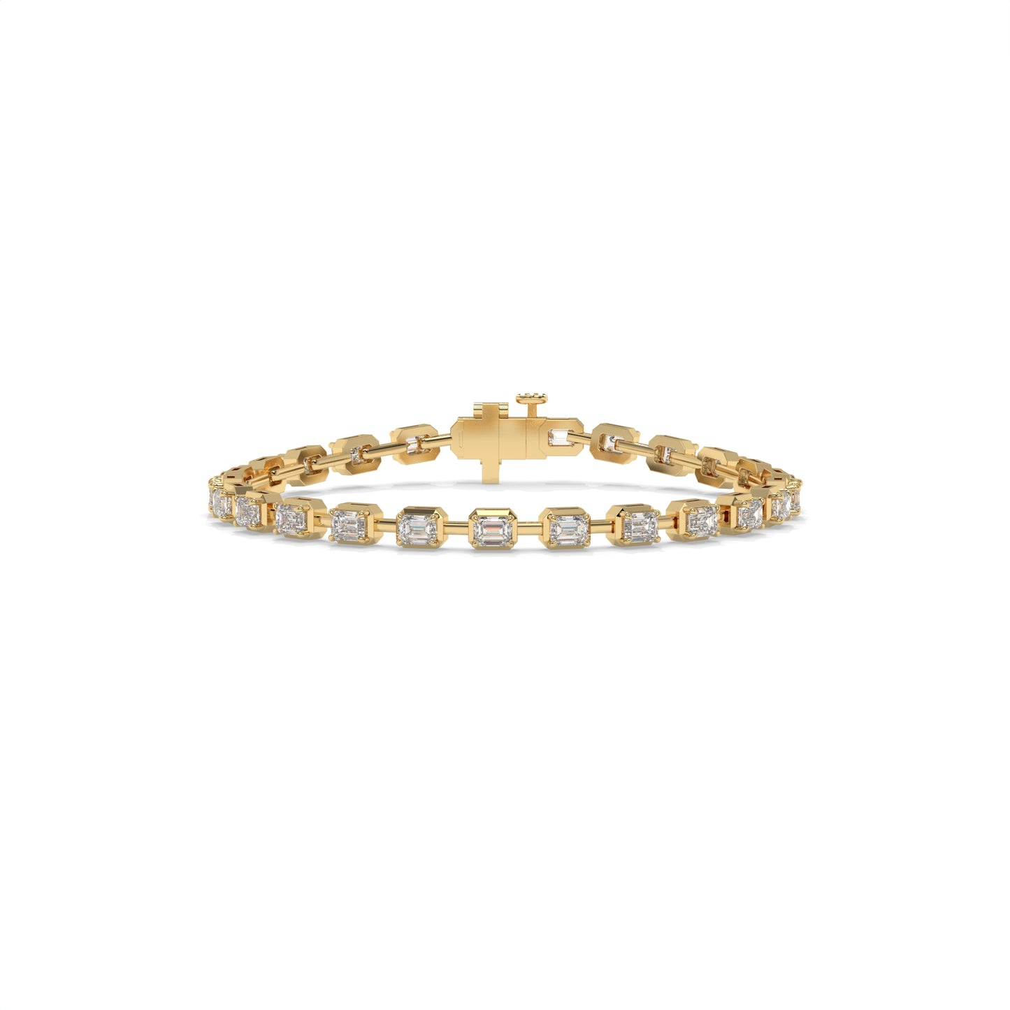 3.96 CTW Lab-Grown Diamond Paperclip Link Bracelet