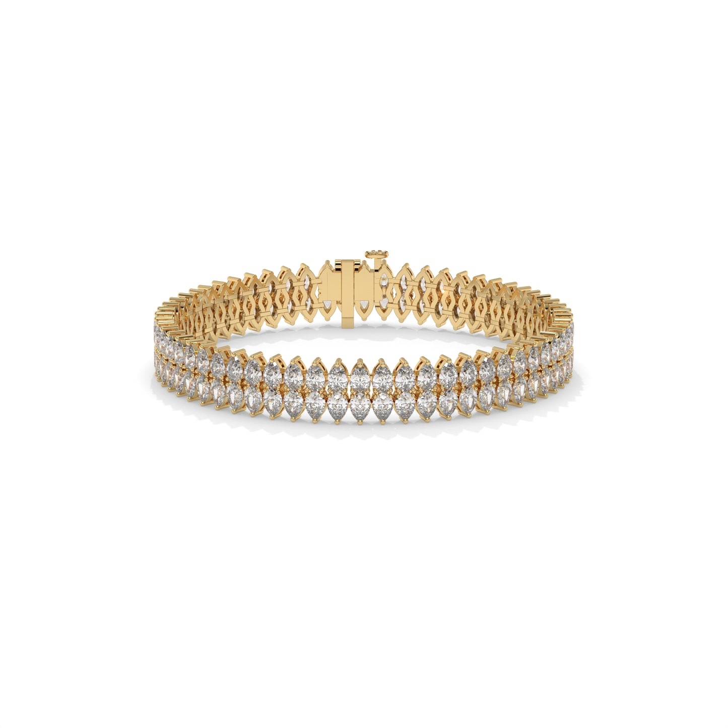 12.20 CTW Multi-Row Lab Diamond Bracelet