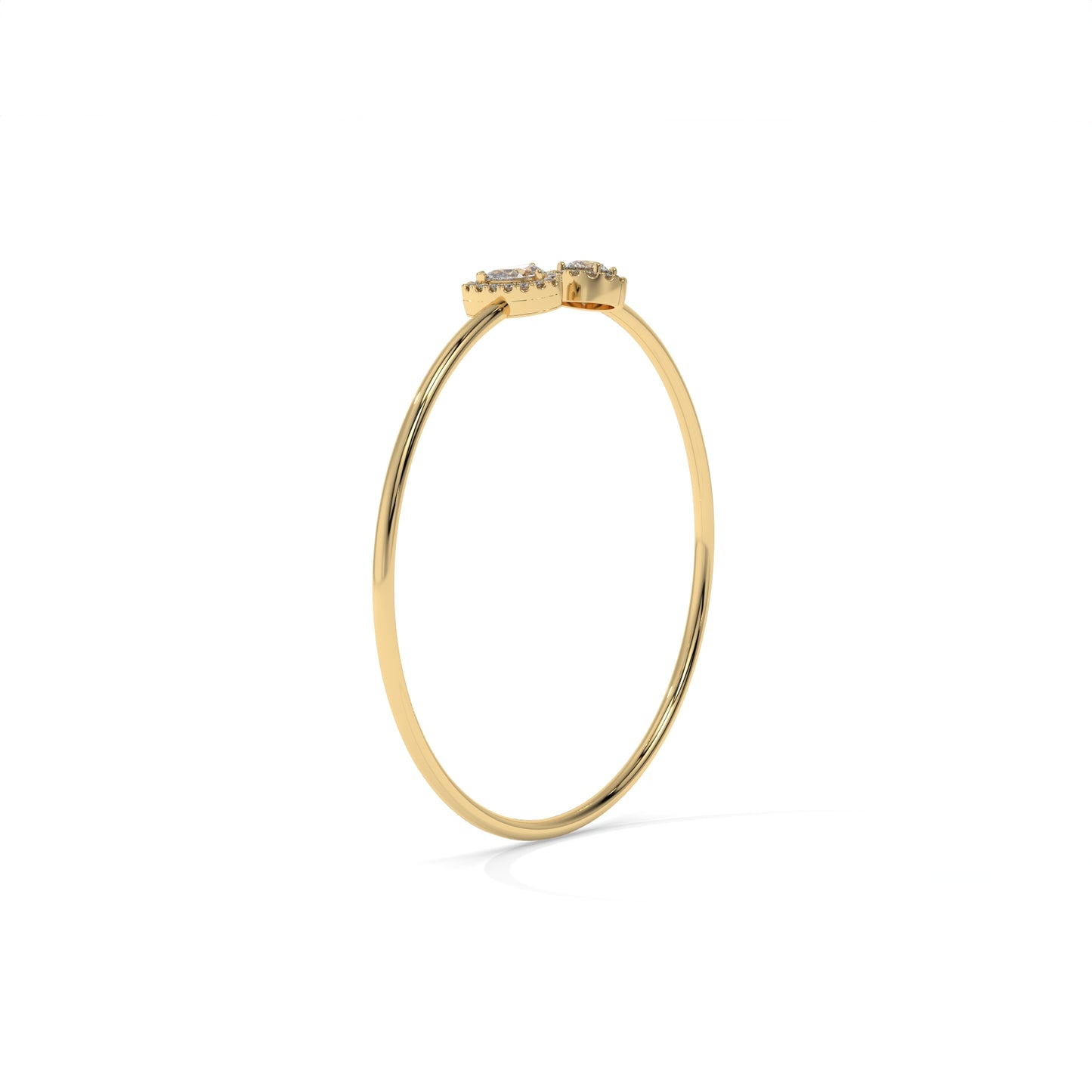 Open Cuff Lab Diamond Bangle Bracelet – 0.93 CTW