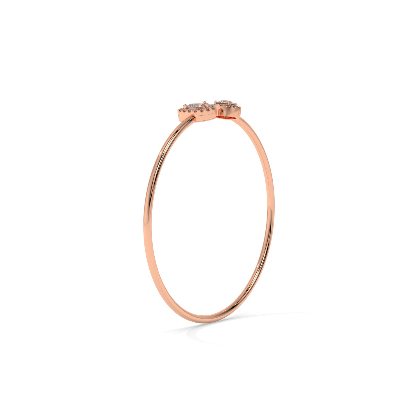 Open Cuff Lab Diamond Bangle Bracelet – 0.93 CTW
