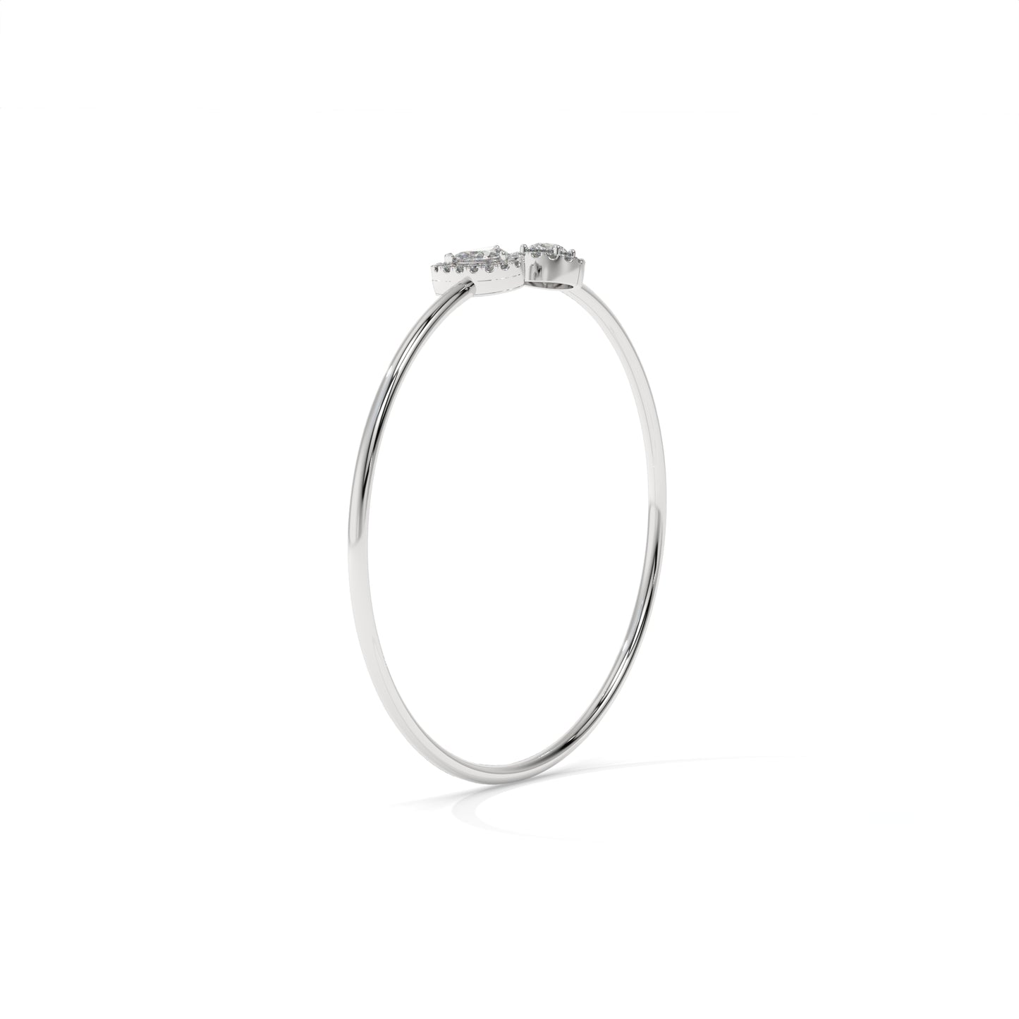 Open Cuff Lab Diamond Bangle Bracelet – 0.93 CTW
