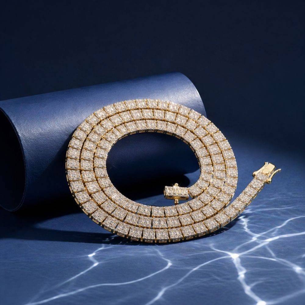 5MM Iced Baguette Diamond Tennis Chain