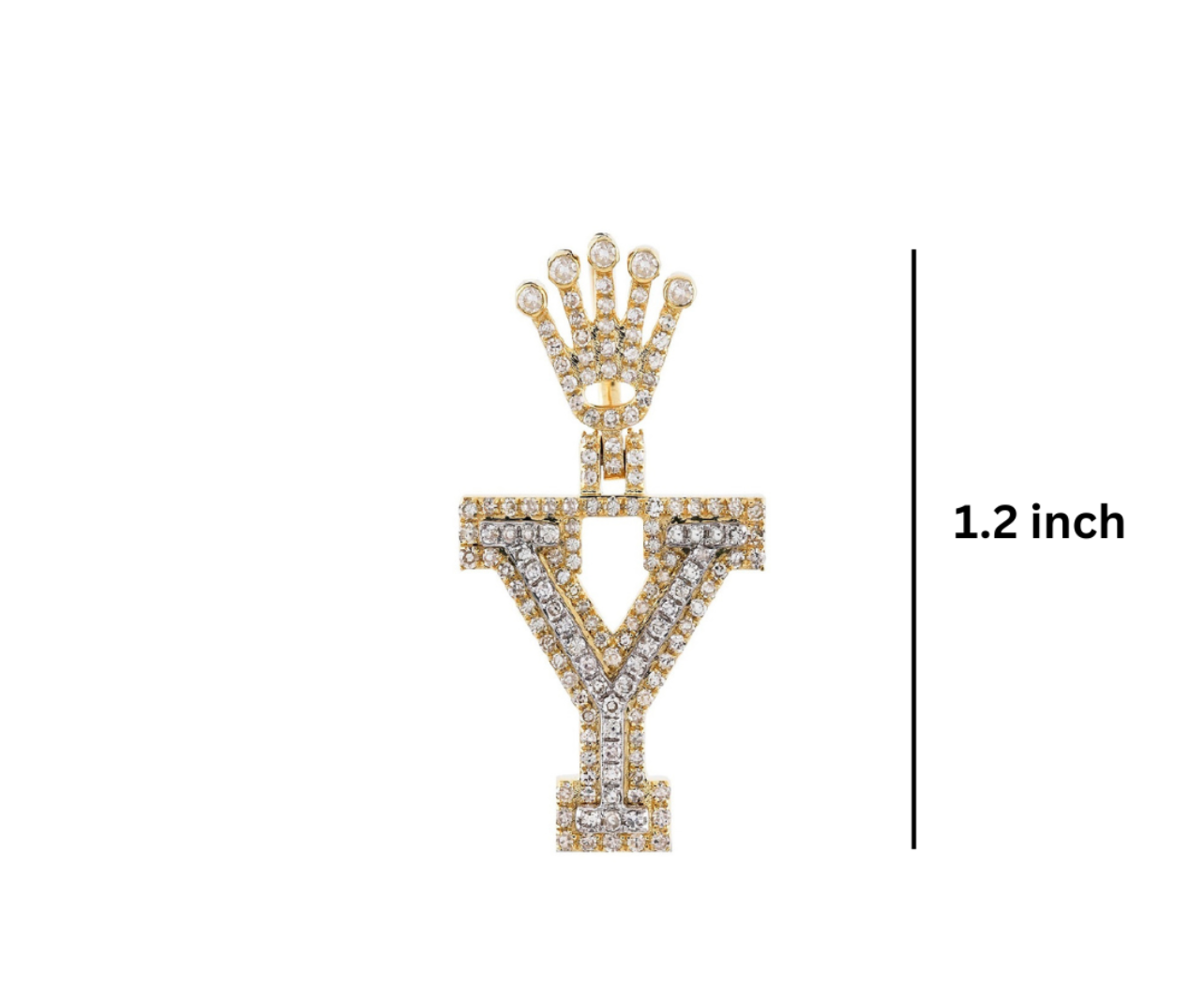 Custom diamond and gold pendant GLAM NYC