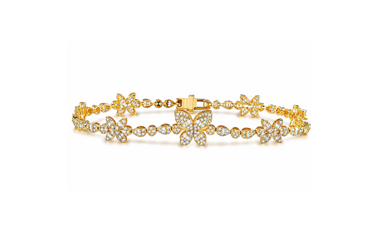Lab Grown Diamond Butterfly Bracelet
