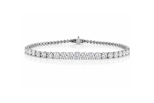 Round Cut Lab Diamond Tennis Bracelet – 4.76 CTW | Timeless Elegance