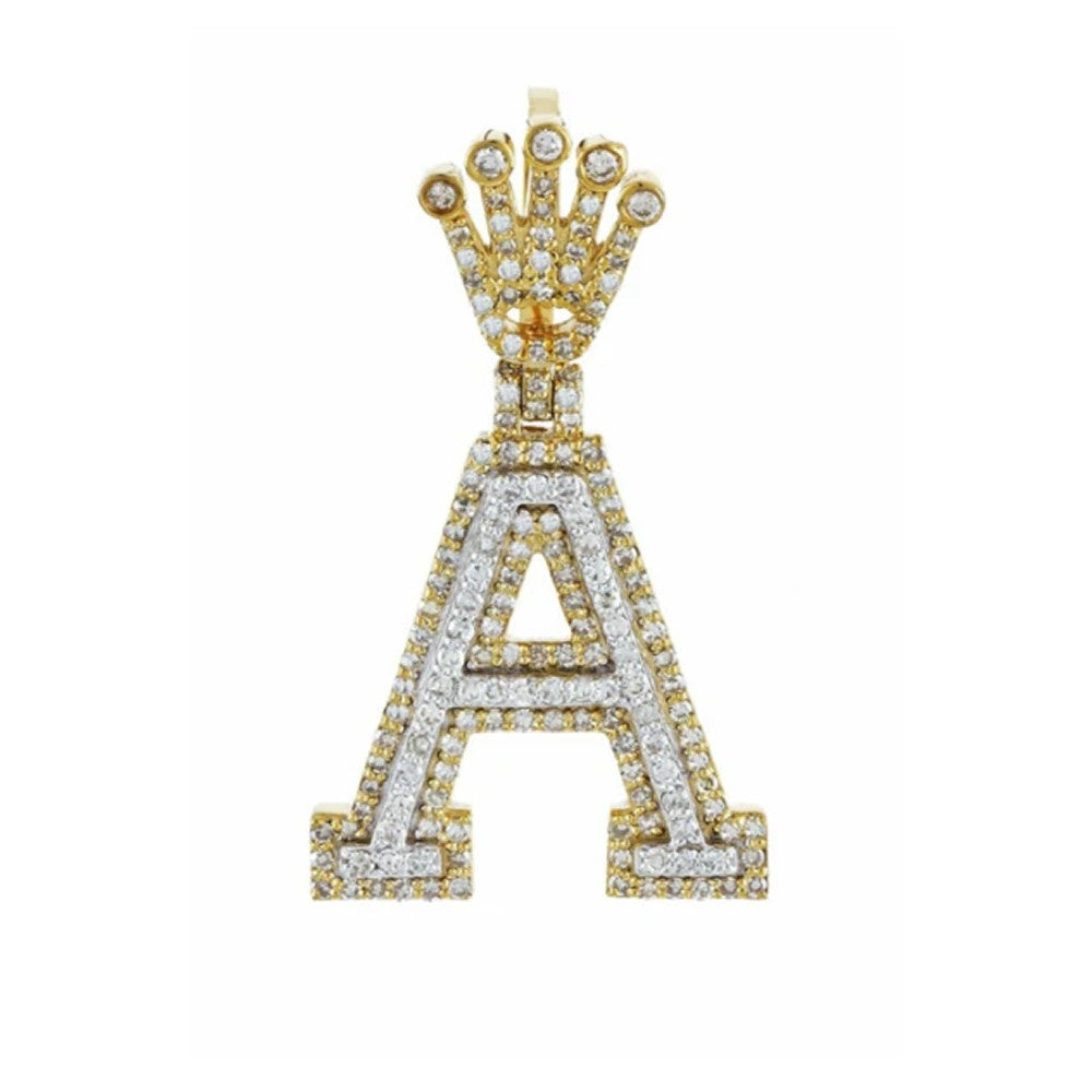 Iced out Initial Pendant
