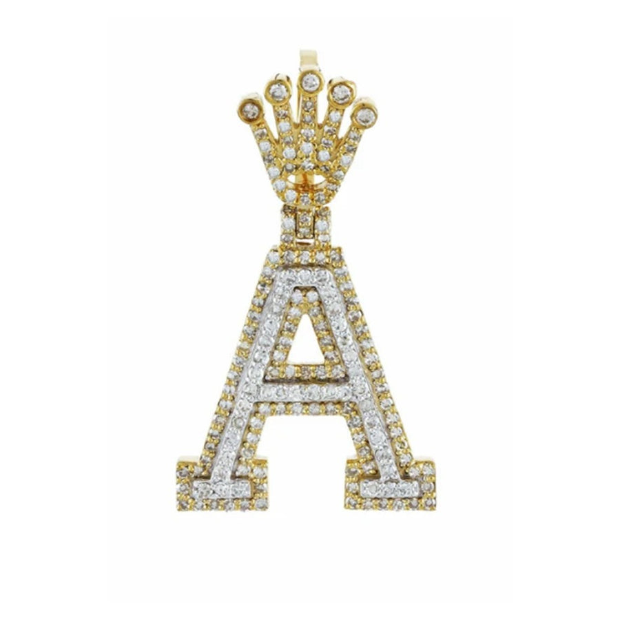 Iced out Initial Pendant