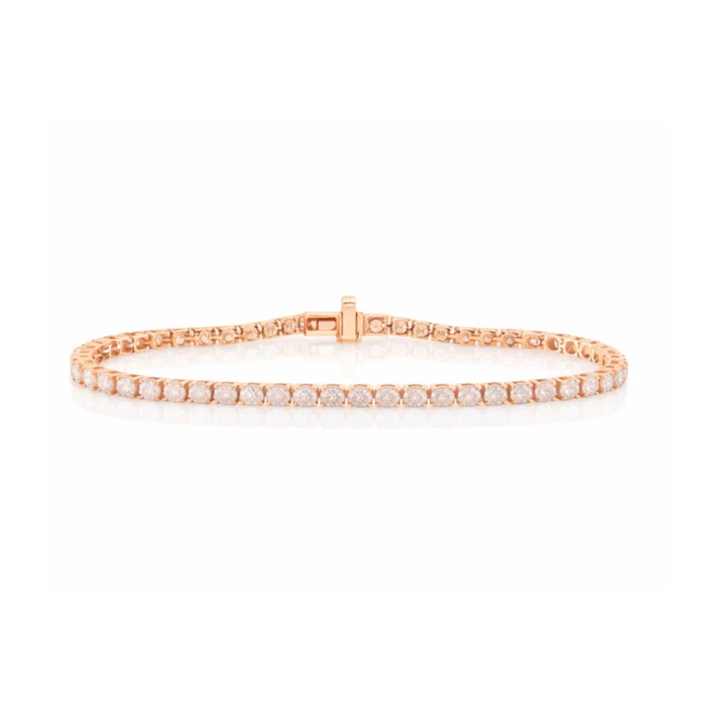 Lab Grown Diamond Tennis Bracelet – Silver