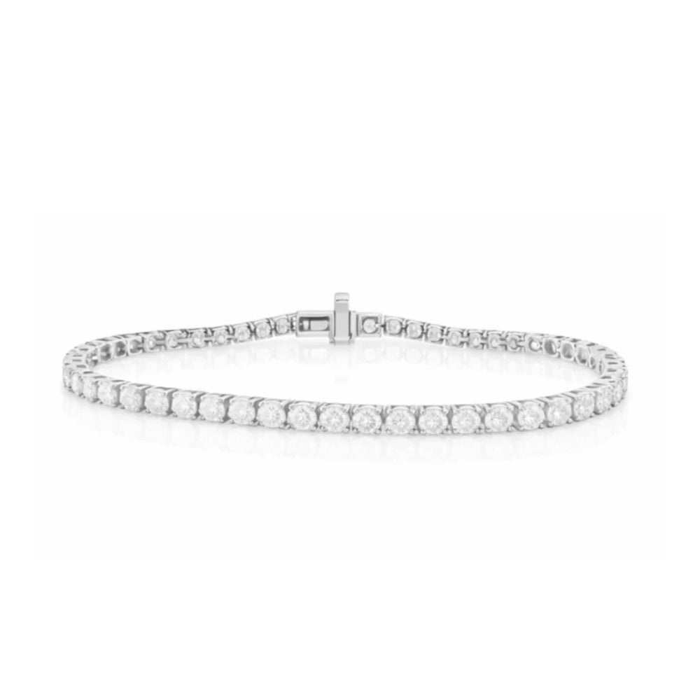 Lab Grown Diamond Tennis Bracelet – Silver