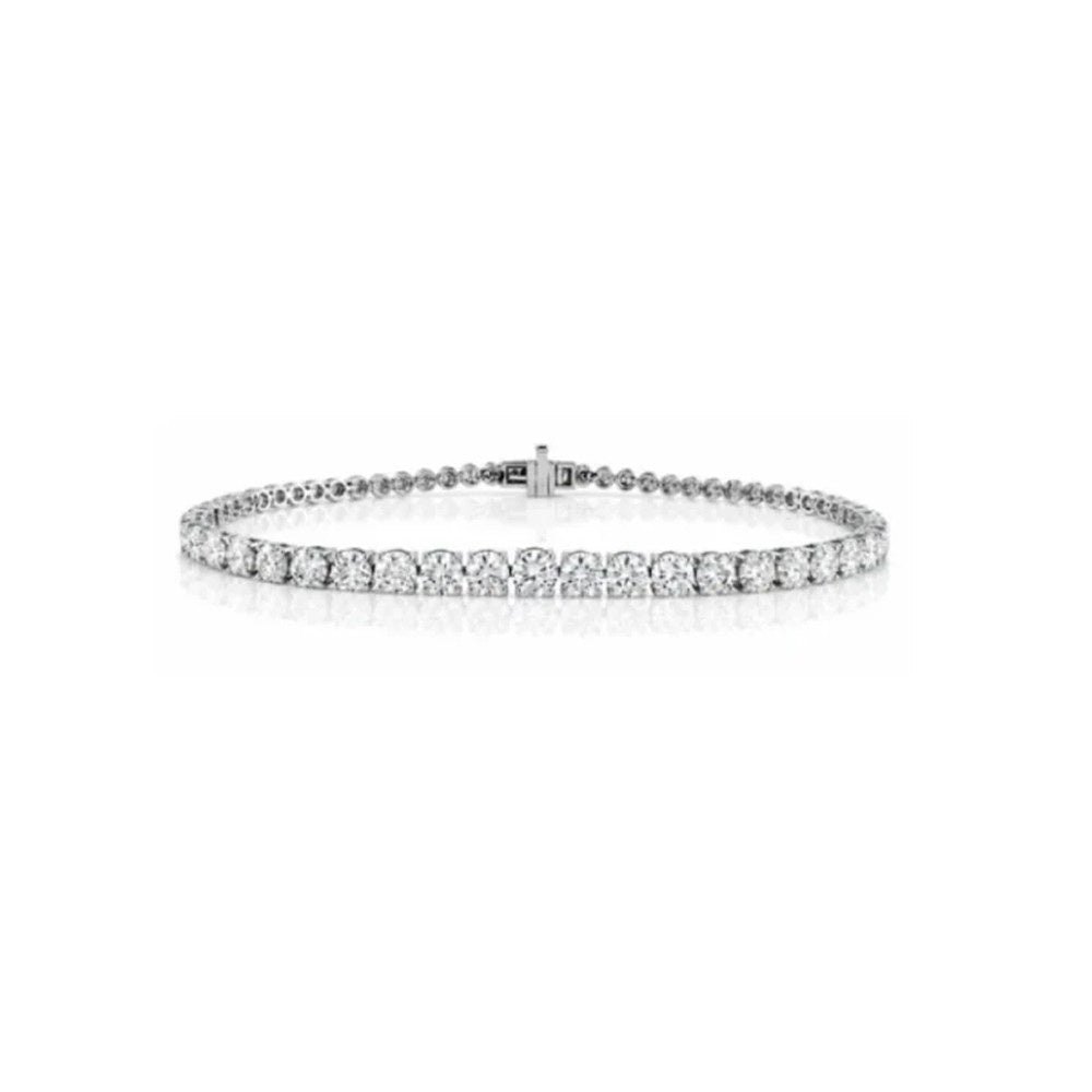 Round Cut Lab Diamond Tennis Bracelet – 4.76 CTW | Timeless Elegance