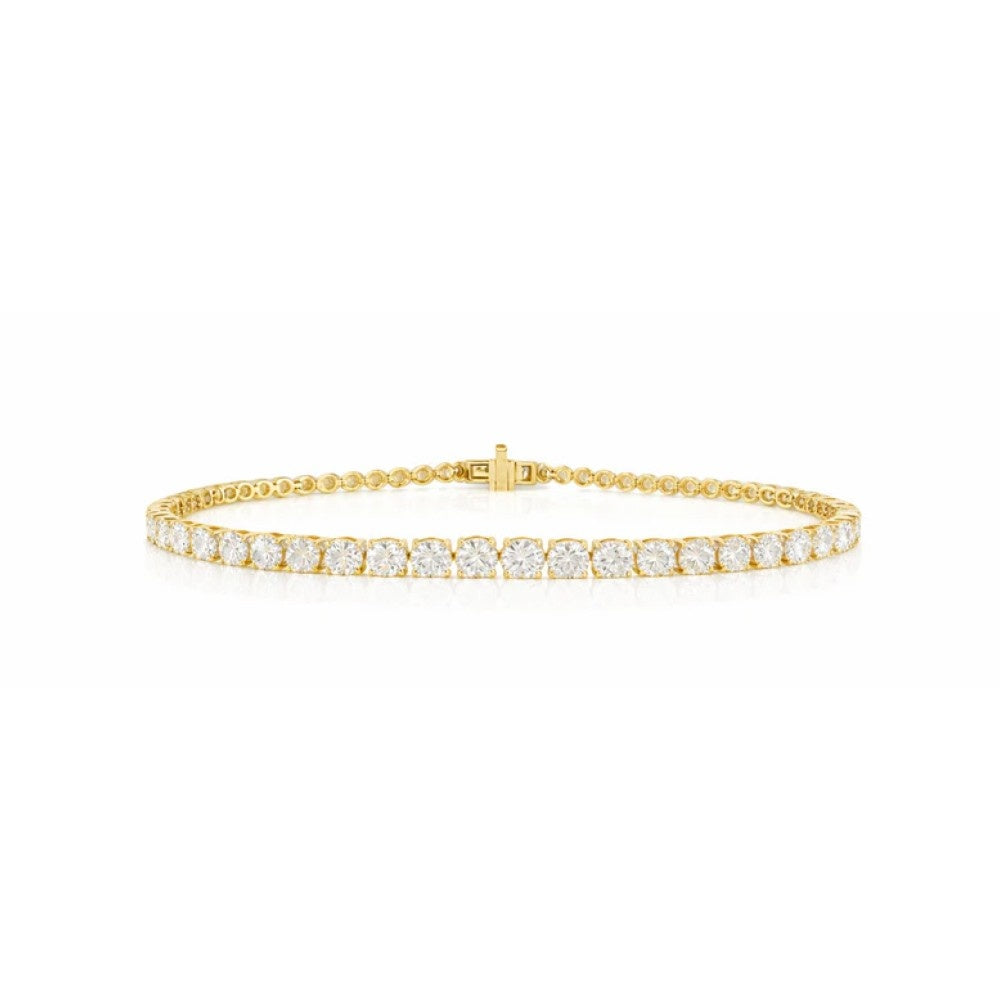 Round Cut Lab Diamond Tennis Bracelet – 4.76 CTW | Timeless Elegance
